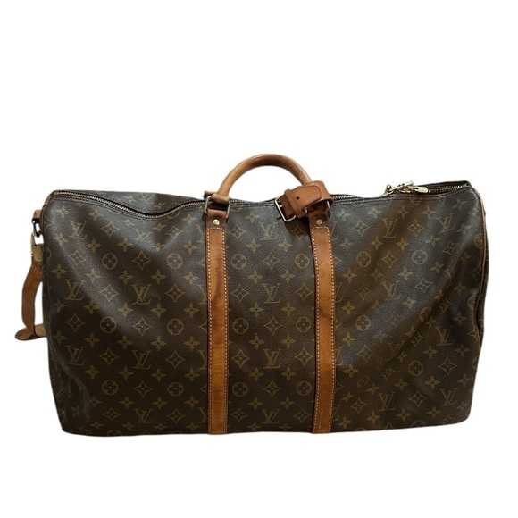 Louis Vuitton Monogram Canvas Keepall Boston Bandouliere 55 Travel Tote Bag - Picture 6 of 14